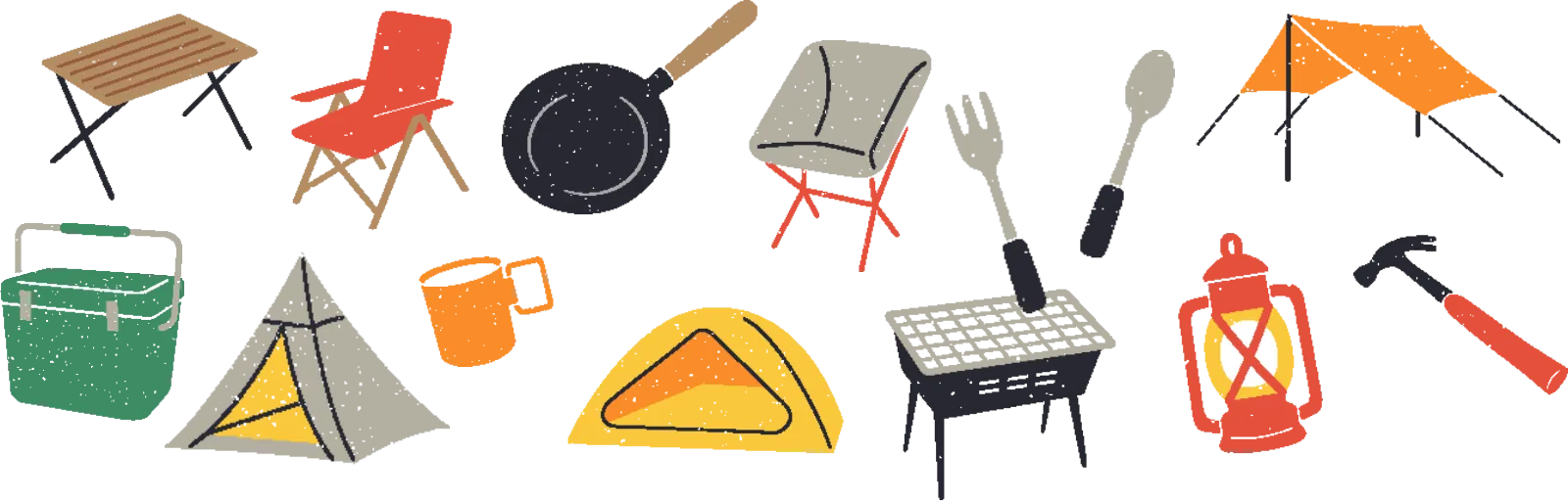 レンタル品も充実しているので、手ぶらキャンプも可能です!