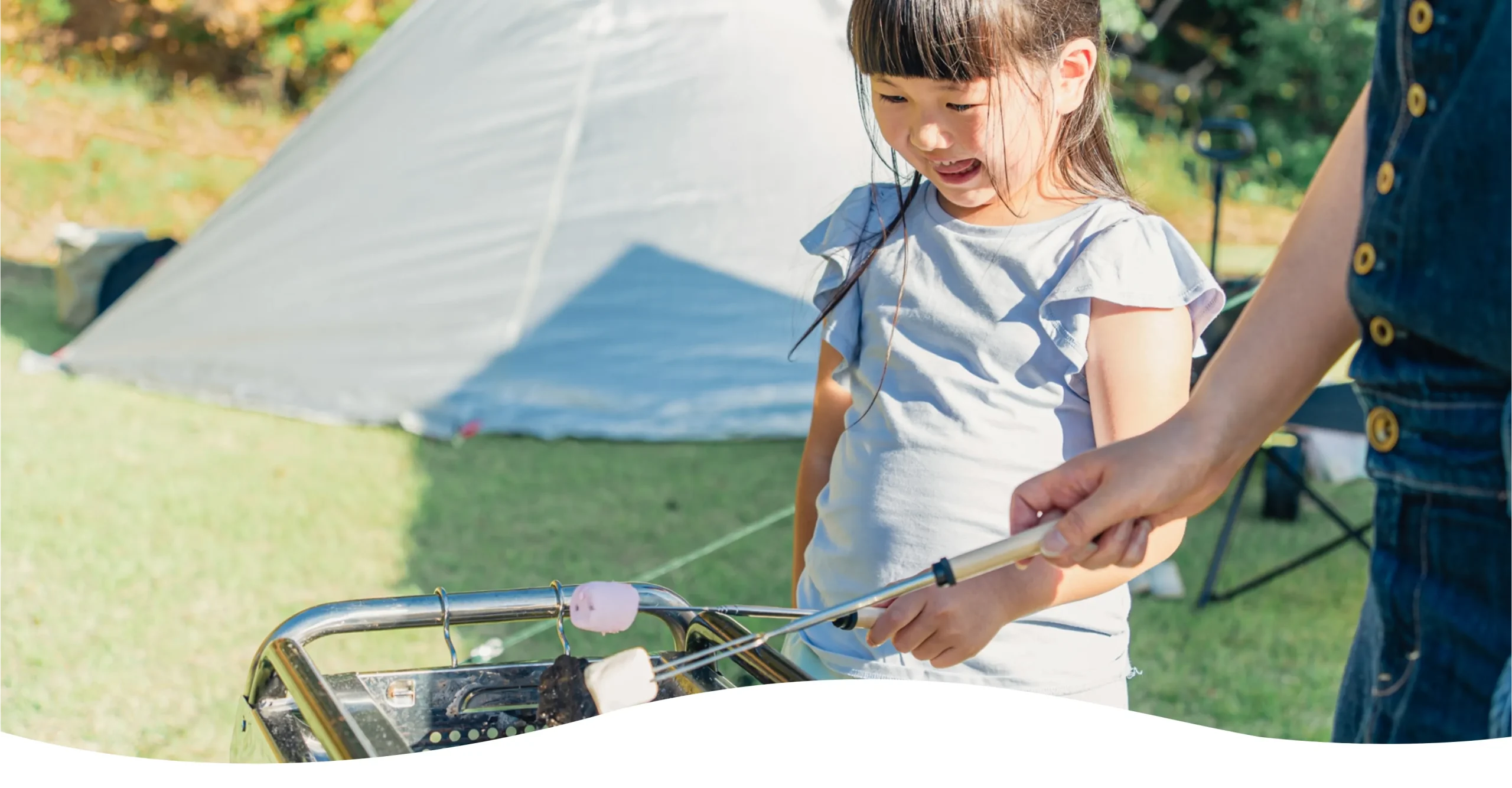 新千歳から30分で森へ、子どもの好奇心が育つキャンプ場。